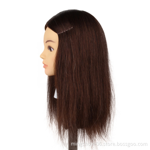 Cheap female mannequin head with natural hair